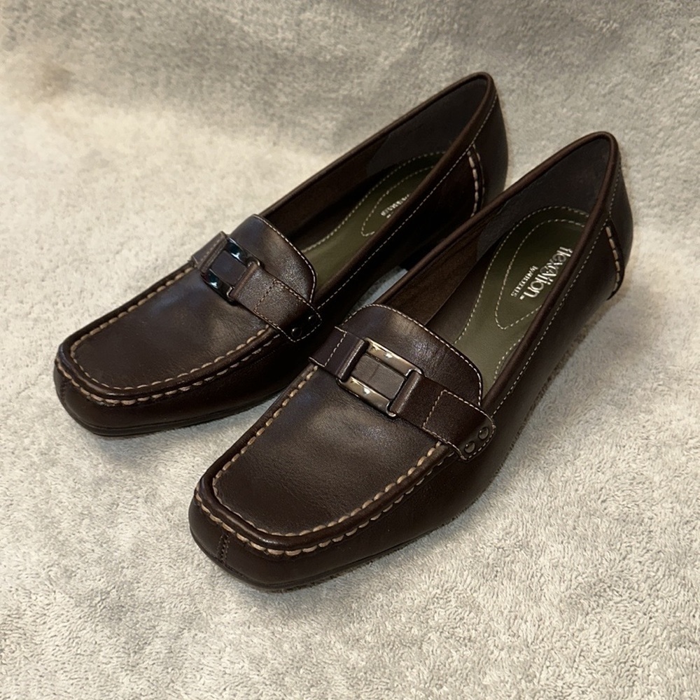 👠 FlexAtion by Aerosoles Femi Chocolate Brown Leather Heel